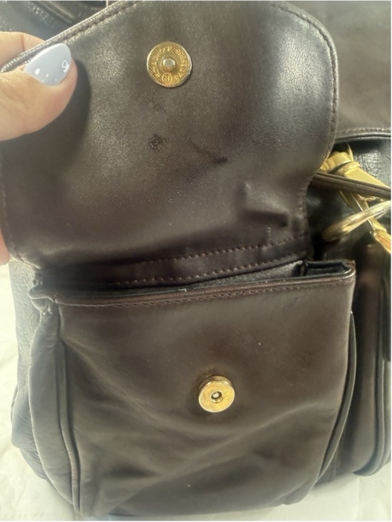 PERLINA Backpack Shoulder Bag Leather Brown leather interior rare main image 9